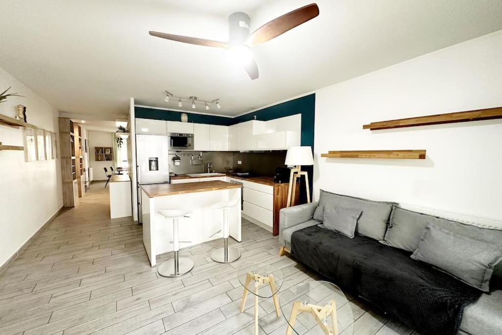 Bel Appart Design 2Ch, Mairie, Pkg, Wifi, Terrasse, Port Marianne Montpellier Exteriör bild